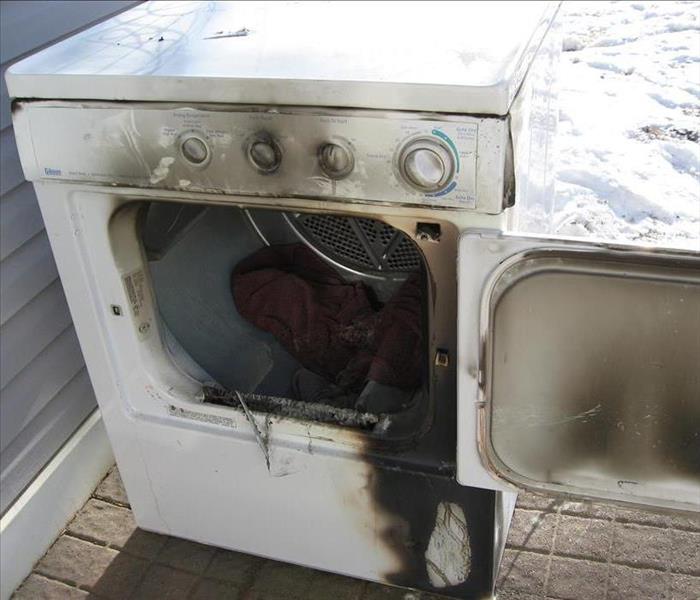 washer affected by a fire